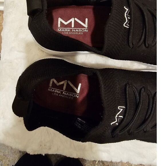 Mark Nason Black Slip On Men's Sneakers Size 10.5 - Picture 4 of 10